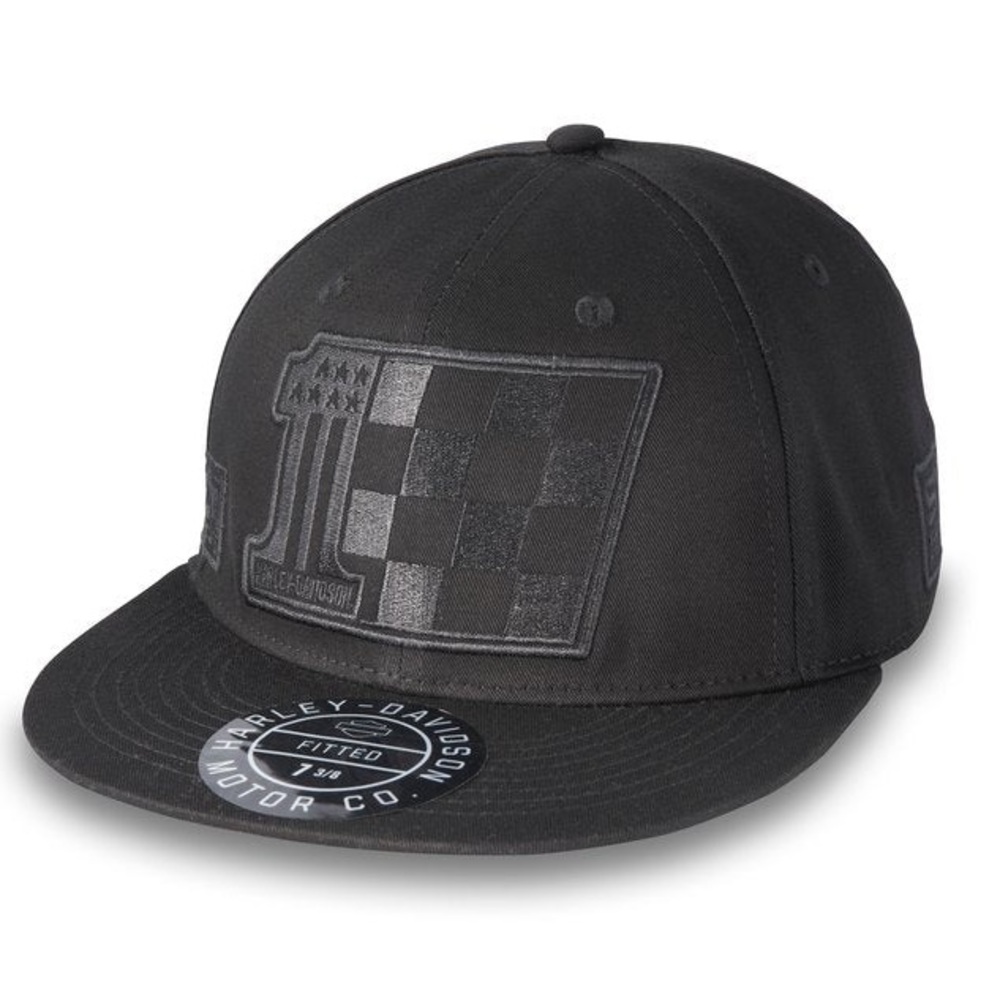 Harley-Davidson Racer Victory Fitted Cap Black Beauty Large
